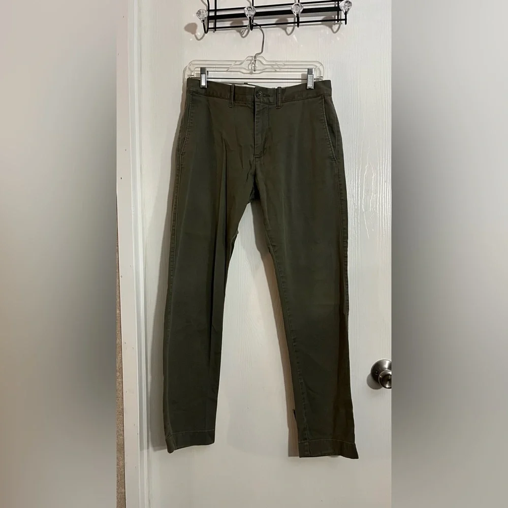 J. Crew Flex Slim Men's Olive Khaki Chinos